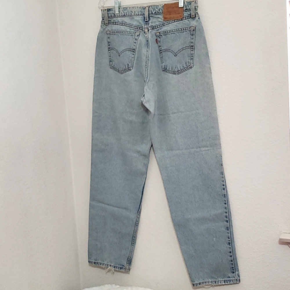 LEVI'S loose fit Straight Leg distressed 12 Med. - Picture 4 of 14